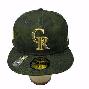 2019 Colorado Rockies Armed Forces Day Hat 7 1/2